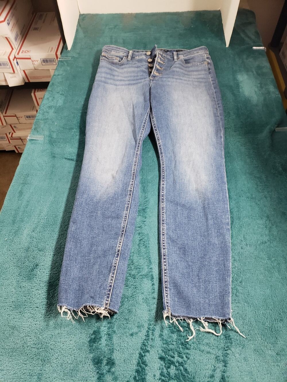 Lucky Brand Jeans Size 8 Womens Blue Stretch Pants High Rise Bridgette Skinny